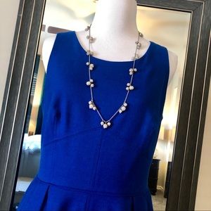 J. Crew Pleated shift dress in wool flannel